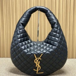 Replica YSL Saint Laurent Icare hobo Bag nappa Black Fake