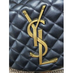 Replica YSL Saint Laurent Icare hobo Bag nappa Black Fake