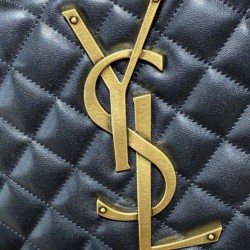 Replica YSL Saint Laurent Icare hobo Bag nappa Black Fake