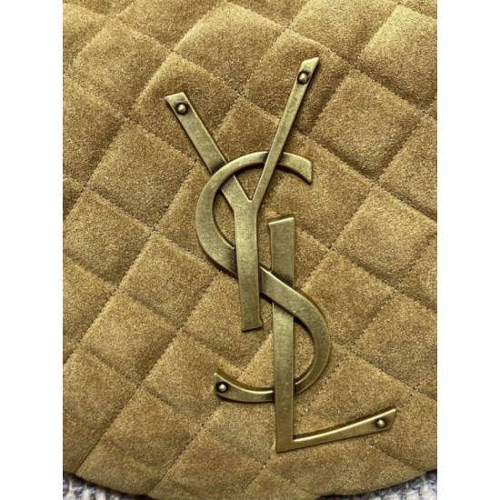 Replica YSL Saint Laurent Icare hobo Bag Suede Yellow Fake