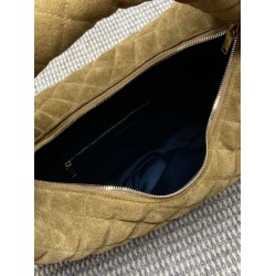 Replica YSL Saint Laurent Icare hobo Bag Suede Yellow Fake