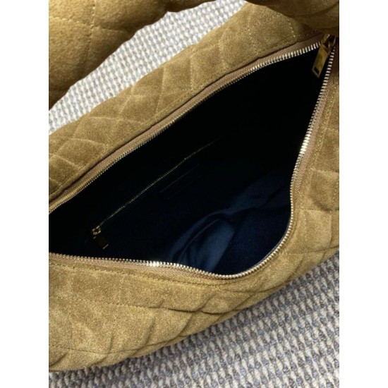 Replica YSL Saint Laurent Icare hobo Bag Suede Yellow Fake
