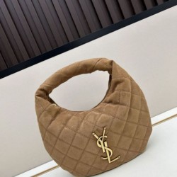 Replica YSL Saint Laurent Icarino Boby Bag Suede Yellow Fake