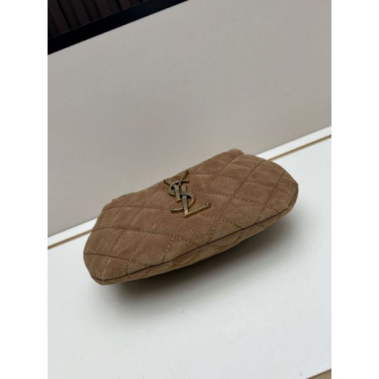 Replica YSL Saint Laurent Icarino Boby Bag Suede Yellow Fake