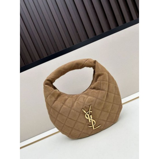 Replica YSL Saint Laurent Icarino Boby Bag Suede Yellow Fake