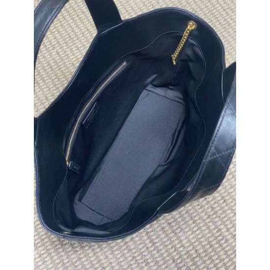 Replica YSL Saint Laurent Icare ClaccicMedium Tote Bag Black Fake
