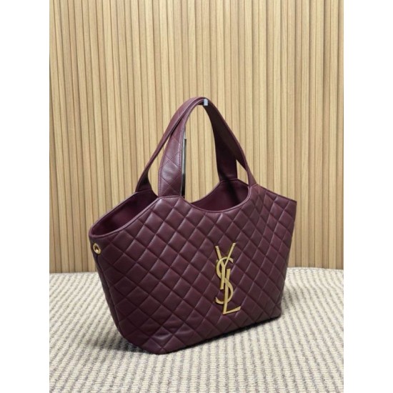 Replica YSL Saint Laurent Icare Claccic Medium Tote Bag Red Fake