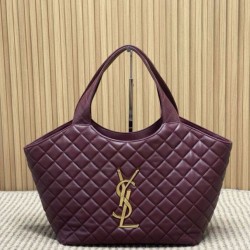 Replica YSL Saint Laurent Icare Claccic Medium Tote Bag Red Fake