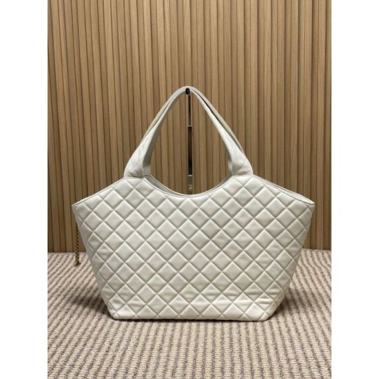 Replica YSL Saint Laurent Icare Claccic Medium Tote Bag Beige Fake