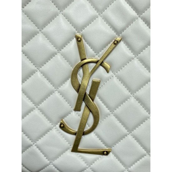 Replica YSL Saint Laurent Icare Claccic Medium Tote Bag Beige Fake