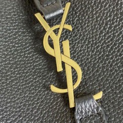 Replica YSL Saint Laurent Le 5 À 7 supple mini hobo Bag Black Fake