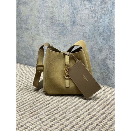 Replica YSL Saint Laurent Le 5 À 7 supple mini hobo Suede Bag Yellow Clone Replica YSL Saint Laurent Le 5 À 7 supple mini hobo Suede Bag Yellow Clone