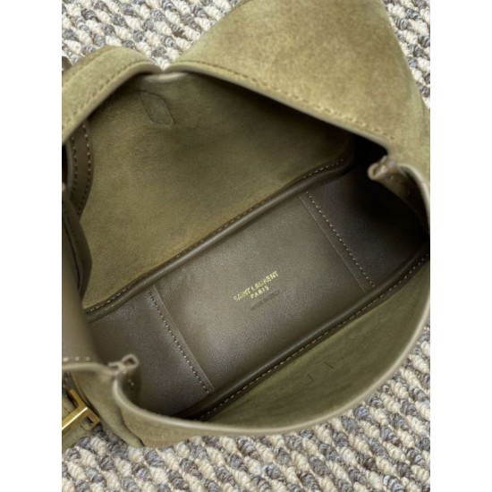Replica YSL Saint Laurent Le 5 À 7 supple mini hobo Suede Bag Yellow Clone Replica YSL Saint Laurent Le 5 À 7 supple mini hobo Suede Bag Yellow Clone