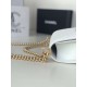 Replica Chanel Boy Flap Bag Classic A67086 Grained Calfskin Gold/Silver Hardware White