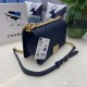 Replica Chanel Boy Flap Bag Classic A67086 Grained Calfskin Gold/Silver Hardware Blue Clone