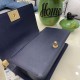 Replica Chanel Boy Flap Bag Classic A67086 Grained Calfskin Gold/Silver Hardware Blue Clone