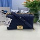 Replica Chanel Boy Flap Bag Classic A67086 Grained Calfskin Gold/Silver Hardware Blue Clone