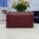 Replica Chanel Boy Flap Bag Classic A67086 Grained Calfskin Gold/Silver Hardware Burgundy Clone