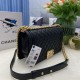 Replica Chanel Boy Flap Bag Classic A67086 Grained Calfskin Gold/Silver Hardware Black Clone