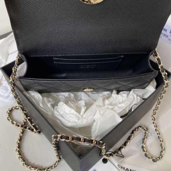 Replica Chanel Dark Horse Kelly Long Handle Bag AP3238 Black Clone