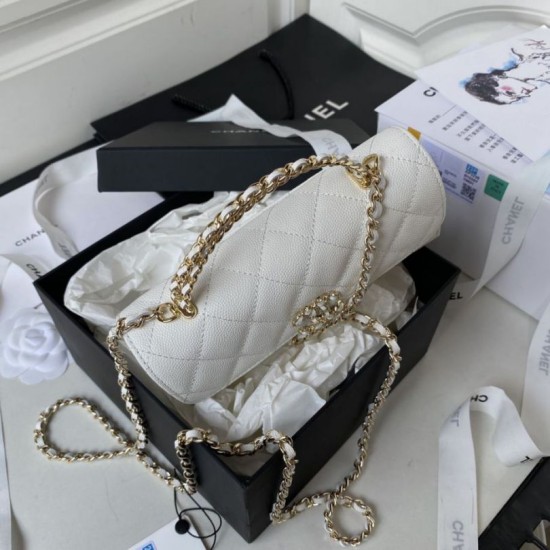 Replica Chanel Dark Horse Kelly Long Handle Bag AP3238 White Clone