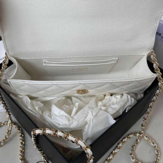 Replica Chanel Dark Horse Kelly Long Handle Bag AP3238 White Clone