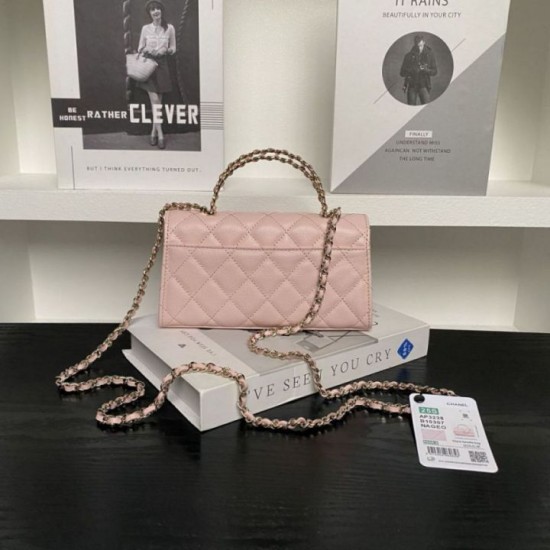 Replica Chanel Dark Horse Kelly Long Handle Bag AP3238 Pink Clone