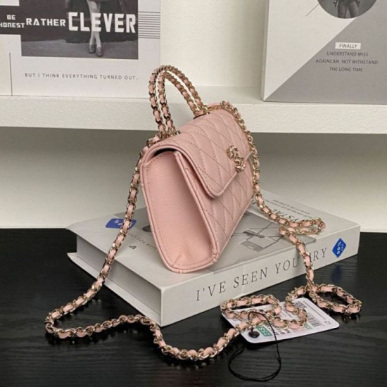 Replica Chanel Dark Horse Kelly Long Handle Bag AP3238 Pink Clone