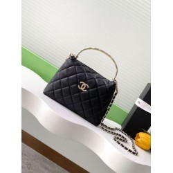 Replica Chanel 25S Limited Edition Vanity Case Bag with Top Handle AP4591 Black Clone
