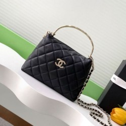 Replica Chanel 25S Limited Edition Vanity Case Bag with Top Handle AP4591 Black Clone