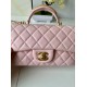 Replica Chanel 25SS Mini Flap Vintage Bag With Top Handle AS2431 Pink Clone