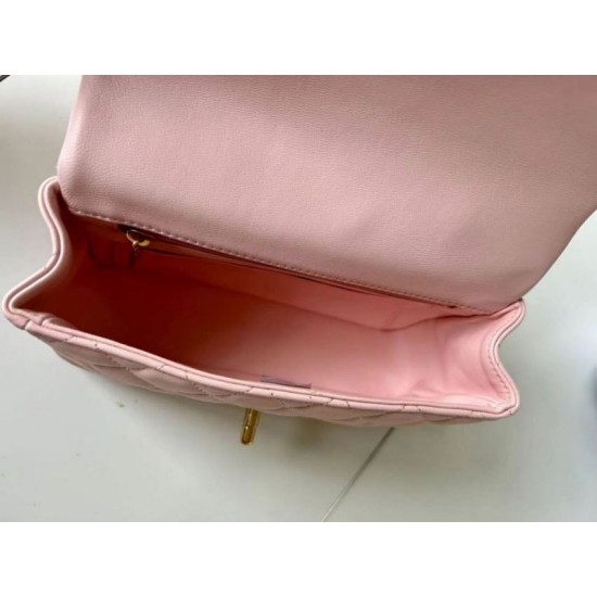 Replica Chanel 25SS Mini Flap Vintage Bag With Top Handle AS2431 Pink Clone