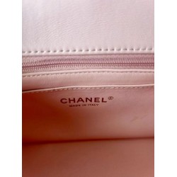 Replica Chanel 25SS Mini Flap Vintage Bag With Top Handle AS2431 Pink Clone
