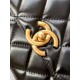 Replica Chanel 25A Mini / Small Flap Bag with Gold Charm Chain AS2649 AS2615 Black Clone