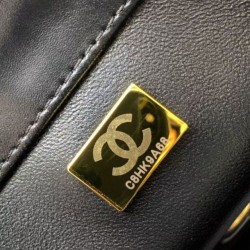 Replica Chanel 25A Mini / Small Flap Bag with Gold Charm Chain AS2649 AS2615 Black Clone