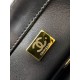 Replica Chanel 25A Mini / Small Flap Bag with Gold Charm Chain AS2649 AS2615 Black Clone