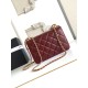 Replica Chanel 25A Mini / Small Flap Bag with Gold Charm Chain AS2649 AS2615 Burgundy Clone