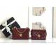 Replica Chanel 25A Mini / Small Flap Bag with Gold Charm Chain AS2649 AS2615 Burgundy Clone