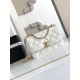Replica Chanel 25A Mini / Small Flap Bag with Gold Charm Chain AS2649 AS2615 White Clone