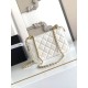 Replica Chanel 25A Mini / Small Flap Bag with Gold Charm Chain AS2649 AS2615 White Clone
