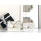 Replica Chanel 25A Mini / Small Flap Bag with Gold Charm Chain AS2649 AS2615 White Clone