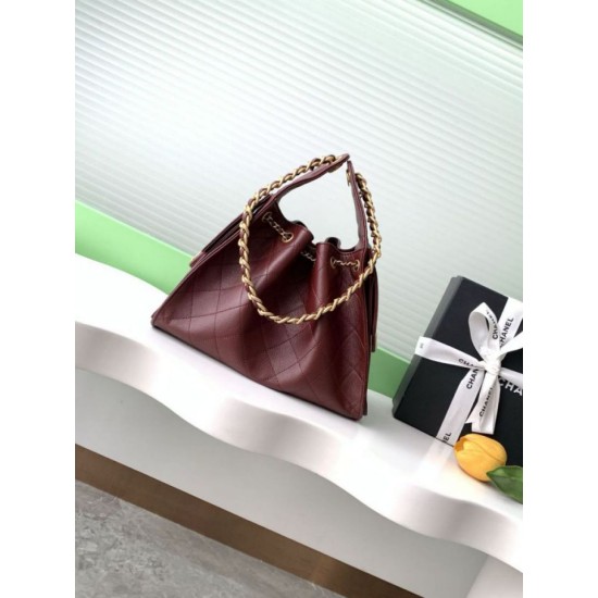 Replica Chanel 25C Large/Small Bucket Bag in Grained Calfskin AS5311 AS5293 Burgundy Clone Replica Chanel 25C Large/Small Bucket Bag in Grained Calfskin AS5311 AS5293 Burgundy Clone