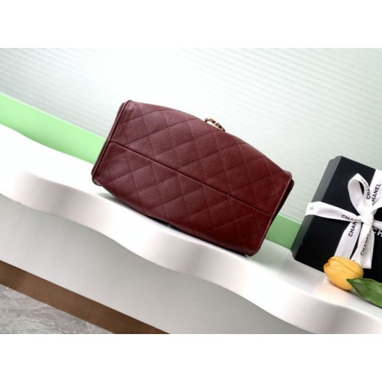 Replica Chanel 25C Large/Small Bucket Bag in Grained Calfskin AS5311 AS5293 Burgundy Clone Replica Chanel 25C Large/Small Bucket Bag in Grained Calfskin AS5311 AS5293 Burgundy Clone