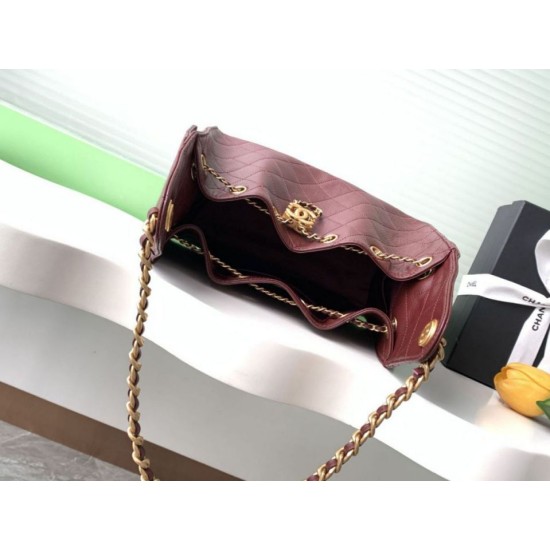 Replica Chanel 25C Large/Small Bucket Bag in Grained Calfskin AS5311 AS5293 Burgundy Clone Replica Chanel 25C Large/Small Bucket Bag in Grained Calfskin AS5311 AS5293 Burgundy Clone