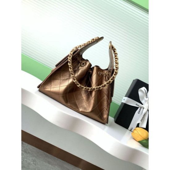 Replica Chanel 25C Large/Small Bucket Bag in Grained Calfskin AS5311 AS5293 Dark Gold Clone Replica Chanel 25C Large/Small Bucket Bag in Grained Calfskin AS5311 AS5293 Dark Gold Clone