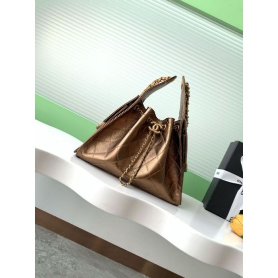 Replica Chanel 25C Large/Small Bucket Bag in Grained Calfskin AS5311 AS5293 Dark Gold Clone Replica Chanel 25C Large/Small Bucket Bag in Grained Calfskin AS5311 AS5293 Dark Gold Clone