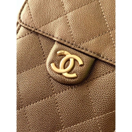 Replica Chanel 25C Large/Small Bucket Bag in Grained Calfskin AS5311 AS5293 Dark Gold Clone Replica Chanel 25C Large/Small Bucket Bag in Grained Calfskin AS5311 AS5293 Dark Gold Clone