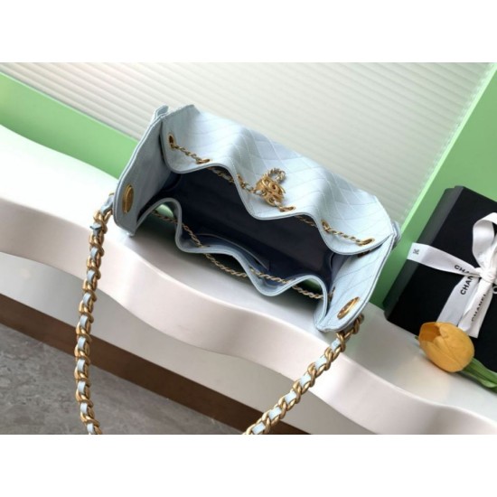 Replica Chanel 25C Large/Small Bucket Bag in Grained Calfskin AS5311 AS5293 Blue Replica Chanel 25C Large/Small Bucket Bag in Grained Calfskin AS5311 AS5293 Blue