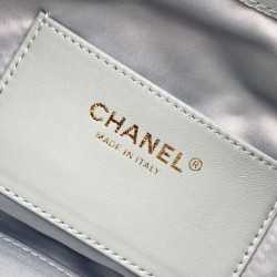 Replica Chanel 25C Large/Small Bucket Bag in Grained Calfskin AS5311 AS5293 Blue 