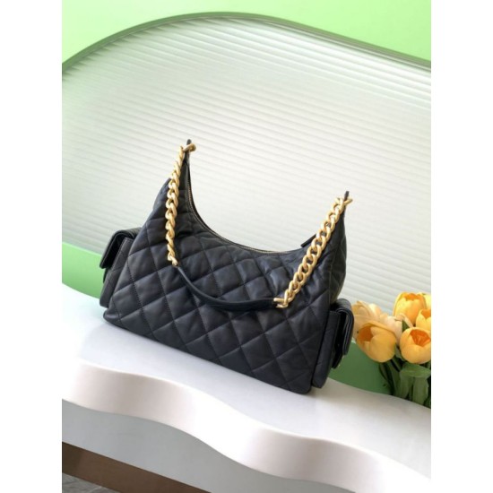 Replica Chanel 25C Large/Maxi Hobo Bag Metallic AS5339 AS5302 Black Clone